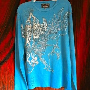 Lamasini✨Embellished🦅Sublimation⚜️PullOver Top